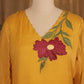 MUSTARD YELLOW PURE ORGANZA SUIT