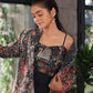 NEON NAVY BLUE SHARARA SET