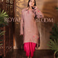 ROYAL BLOOM – MAUVE HIGH & LOW KURTA AND HARREM SET