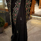 BLACK PURE OPADA SILK HAND EMBROIDERD SAREE
