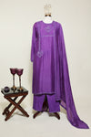 Purple Mul Chanderi Ready To Wear Suit