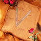 Buckthorn Brown Hand Painted Organza Suit