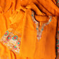 Rust Orange Viscose Georgette Semi Stitched Suit