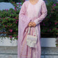 Orchid Bloom Mul Chanderi Chikankari Suit