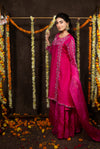 Raspberry Pink Sharara Set