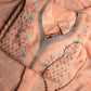 Peach Ready To Wear Viscose Georgette Suit
