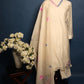 Ivory Soft Mul Chanderi Hand Painted Suit