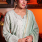Meadow Mist Green Mul Chanderi Chikankari Suit