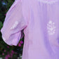 Lilac Mul Chanderi Chikankari Co-ord Set