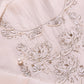 White Unstitched Chikankari Mul Chanderi Suit