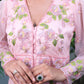 Powder Pink Hand-Embroidered Front-Open Dress