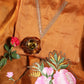 Buckthorn Brown Hand Painted Organza Suit