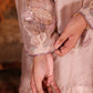 Mocha Meringue Party Wear High & Low Kurta With Harem