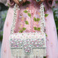 Powder Pink Hand-Embroidered Front-Open Dress