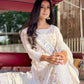 VISCOSE GEORGETTE WHITE CHIKANKARI ANARKALI