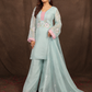 Marian Blue Pure Organza Suit