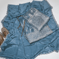 Pecific Blue Tissue Silk Unstitched Lehenga
