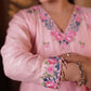 PURE CHANDERI POWDER PINK ANARKALI