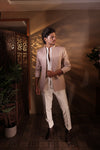 SELF WORKED BLAZER, SLEEVELESS SADARI AND PANT