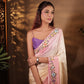 PEACH AND PINK PURE OPADA SILK SAREE