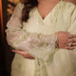PISTA GREEN READY TO WEAR PURE ORGANZA SUIT