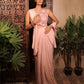 PRIME ROSE PINK HAND WORKED BODICE AND DRAPE WITH DUPATTA