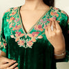 EMERALD GREEN KAFTAN SET