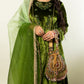 MOSS GREEN FRONT LOW & BACK HIGH PATTERN SUIT