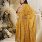 YELLOW VELVET SUIT WITH PISTA GREEN BELLBOTTO